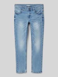 Regular Fit Jeans mit schmalem Bein Modell 'SEATTLE' von s.Oliver RED LABEL Blau - 34