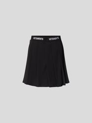Minirock mit Label-Stitching von VETEMENTS Schwarz - 1