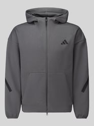 Regular Fit Sweatjacke aus Polyester-Mix mit Kapuze von adidas Sportswear - 36