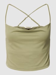 Crop Top mit Wasserfall-Ausschnitt von REVIEW Grün - 45