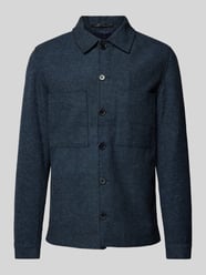 Hemdjacke mit Knopfleiste Modell 'WINTER' von Jack & Jones Premium Blau - 12