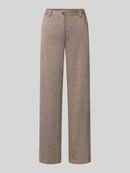 Spodnie o kroju straight fit z dodatkiem wiskozy model 'Bonnie' od FREE/QUENT - 25
