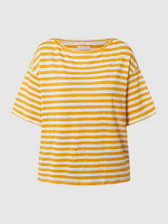 T-shirt z lnu  od Joseph Janard Pomarańczowy - 9