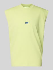 relaxed fit tank top van puur katoen model 'NAVERTZ' van HUGO Blue - 10