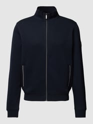 Sweatjacke mit Stehkragen von bugatti Blau - 37