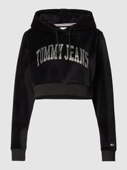 Hoodie in korte look van Tommy Jeans Grijs / zwart - 15