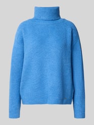 Sweter z dzianiny z golfem od More & More - 7