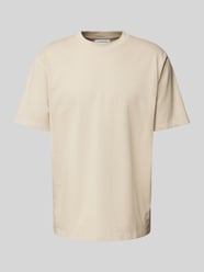 Oversized T-Shirt aus reiner Baumwolle von Lindbergh Beige - 31