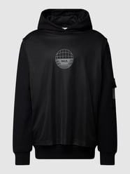 Hoodie mit Label-Print und Mesh von BALR. Schwarz - 10