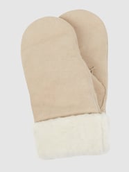 Wanten van lamsshearling, model 'Fiona' van Pearlwood Wit - 9