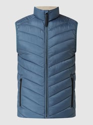 Light-Steppweste mit Stehkragen - wasserabweisend von Tom Tailor Blau - 47