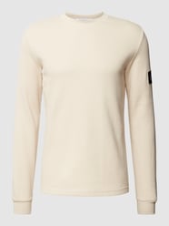 Longsleeve mit Label-Detail von Calvin Klein Jeans Weiß - 33