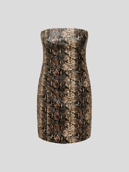 Minikleid in Reptil-Optik von ROTATE BIRGER CHRISTENSEN Schwarz - 8