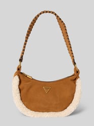 Torebka ze skóry bydlęcej model ‘AMITA HOBO’ od GUESS - 4
