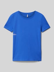 Regular Fit T-Shirt mit Motiv-Print Modell 'KOGINA' von Only Blau - 3