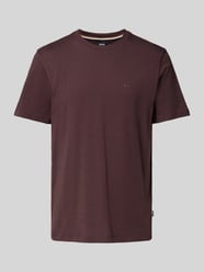 T-Shirt mit Label-Print Modell 'Thompson' von BOSS Bordeaux - 31