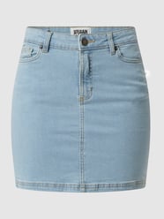 Spódnica jeansowa o kroju slim fit z dodatkiem streczu  od URBAN CLASSICS Niebieski - 10