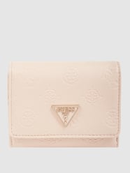 Portemonnaie mit Logo-Muster Modell 'Helaina' von Guess Beige - 4