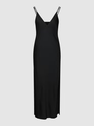 Knielange jurk met dubbele spaghettibandjes van Calvin Klein Womenswear Grijs / zwart - 25