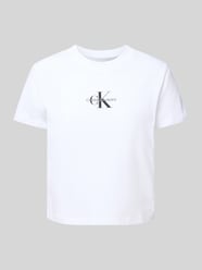 T-Shirt mit Label-Stitching und Rundhalsausschnitt von Calvin Klein Jeans - 1