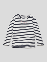 Longsleeve mit Motiv-Stitching Modell 'BONJOUR' von Mango Weiß - 5