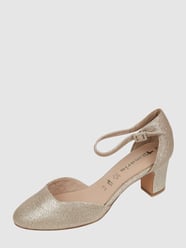 Pumps mit Glitter-Effekt von Tamaris Gold - 25