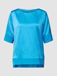 Blusenshirt aus Seide mit Rundhalsausschnitt von (The Mercer) N.Y. Blau - 47