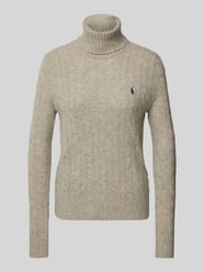 Strickpullover mit Label-Stitching von Polo Ralph Lauren Beige - 4