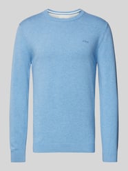 Regular Fit Strickpullover aus reiner Baumwolle von s.Oliver RED LABEL Blau - 43