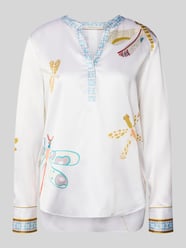 relaxed fit tuniek-blouse met all-over motiefprint van HERZENS - 11