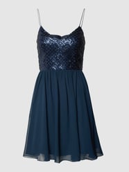 Cocktailkleid mit Pailletten und Ziersteinen von Laona Blau - 22