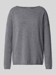 Kasjmier pullover met boothals van (The Mercer) N.Y. Grijs / zwart - 2