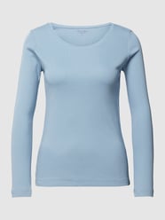 Longsleeve mit geripptem Rundhalsausschnitt von Christian Berg Woman - 16