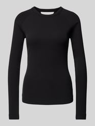 Slim Fit Longsleeve in Ripp-Optik von G-Star Raw Schwarz - 28