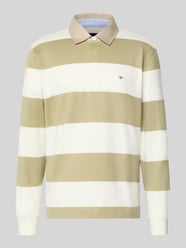 Regular fit Poloshirt met streepmotief en Labelstitching van Fynch-Hatton - 26