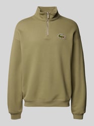 Bluza z detalem z logo od Lacoste Zielony - 12