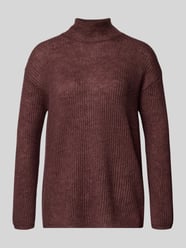 Sweter z dzianiny o kroju comfort fit z dodatkiem wełny model ‘TENNA’ od MM - 48