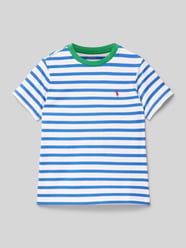 T-Shirt mit Rundhalsausschnitt von Polo Ralph Lauren Teens Blau - 13