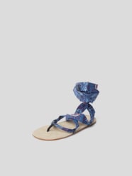 Zehentrenner mit Schnürung von Etro Blau / Türkis - 9
