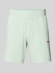 Regular Fit Shorts mit Label-Print von HUGO Grün - 5
