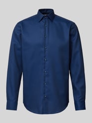 Regular Fit Business-Hemd mit Kentkragen von Christian Berg Men Blau - 36