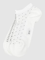 Sneakersokken met stretch in een set van 5 paar van Esprit Wit - 17