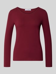 shirt met lange mouwen met ronde hals van ZABAIONE Bordeaux - 5