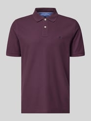 koszulka polo o kroju regular fit z wyhaftowanym logo od Fynch-Hatton - 40
