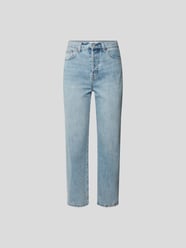 Straight Fit High Waist Jeans von Pistola Blau - 3