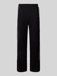 Straight leg sweatpants met elastische band van REVIEW - 24