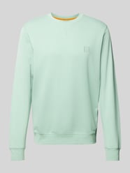 Sweatshirt met labelpatch, model 'Westart' van BOSS Orange Groen - 43