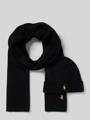 Sjaal en muts van wol in een set van Polo Ralph Lauren - 1