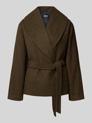 Regular Fit Kurzmantel mit Bindegürtel Modell 'AUGUSTA' von ONLY - 48