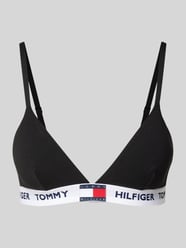 Triangel-BH mit Label-Detail von TOMMY HILFIGER Schwarz - 4